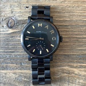 Marc Jacobs Black & Gold Watch
